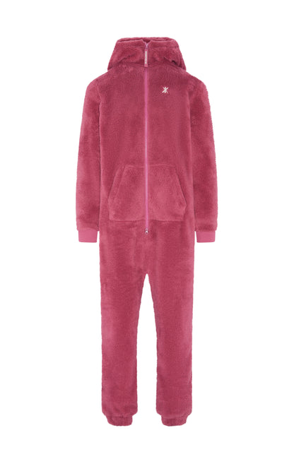 Cozy Plush Zipper Jumpsuit Unisex