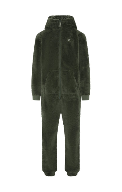 Cozy Plush Zipper Jumpsuit Unisex