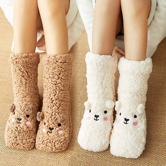 Thick Teddy Velvet Sleep Socks