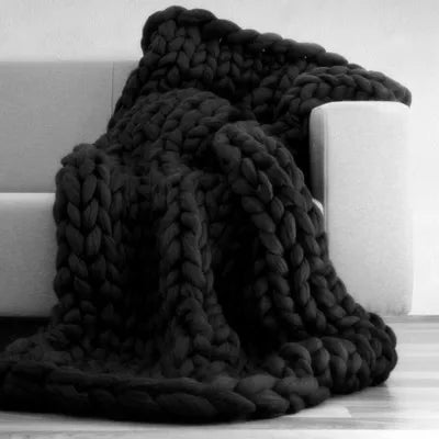 WarmNest - Handmade Chunky Knitted Blanket