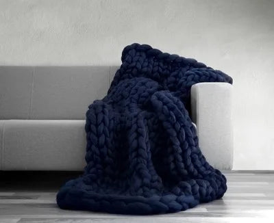 WarmNest - Handmade Chunky Knitted Blanket