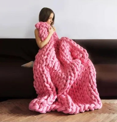 WarmNest - Handmade Chunky Knitted Blanket