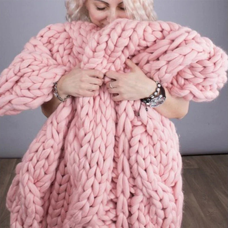 WarmNest - Handmade Chunky Knitted Blanket