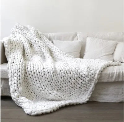 WarmNest - Handmade Chunky Knitted Blanket