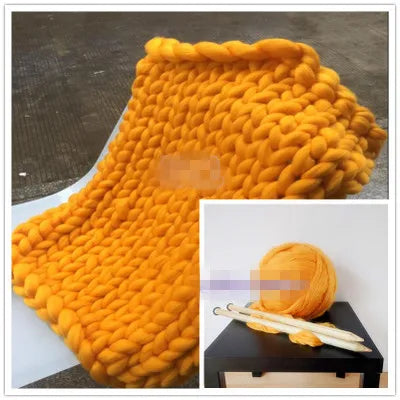 WarmNest - Handmade Chunky Knitted Blanket