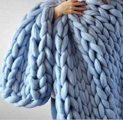 WarmNest - Handmade Chunky Knitted Blanket