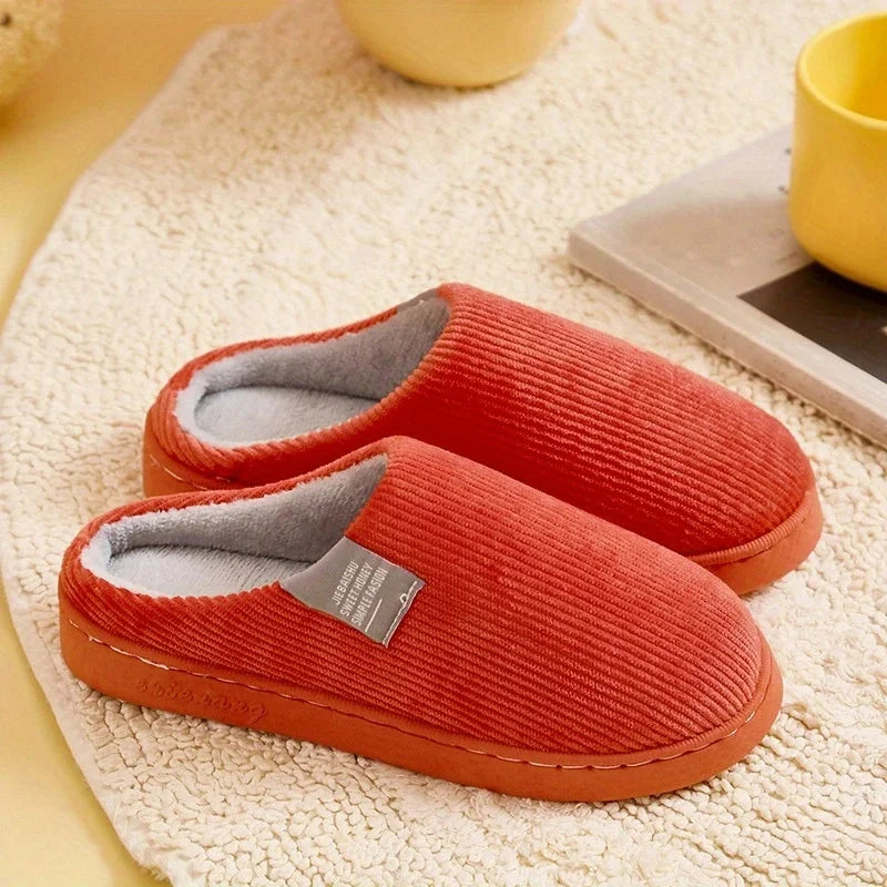 SnugStep - Stylish Striped Cotton Winter Slippers