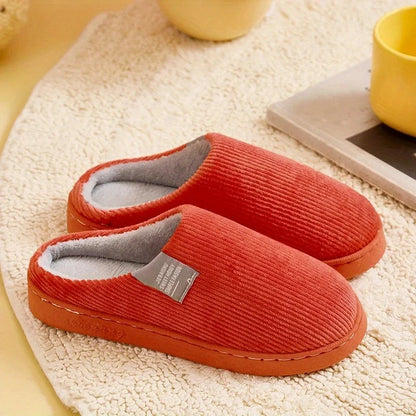 SnugStep - Stylish Striped Cotton Winter Slippers