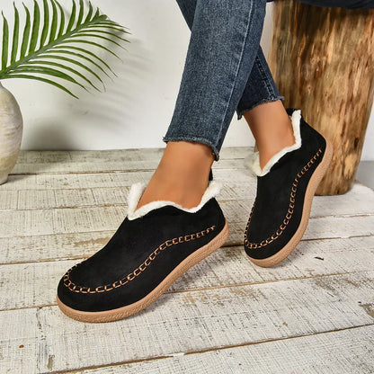 Warm Slip-On Ankle Boots for Women