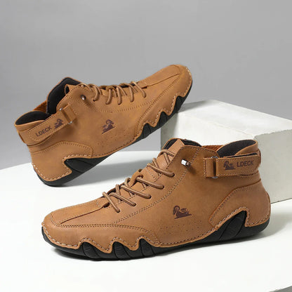 Adjustable Leather Chukka Boots