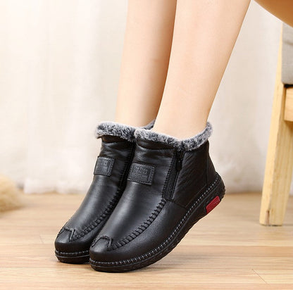 Stylish Cotton Leather Boots for Women