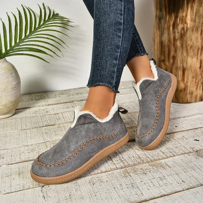 Warm Slip-On Ankle Boots for Women