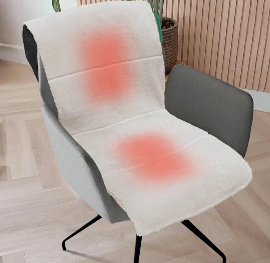 Comphyo Heated Chair Blanket (Wireless & Portable) - Cozy Warmth Anywhere