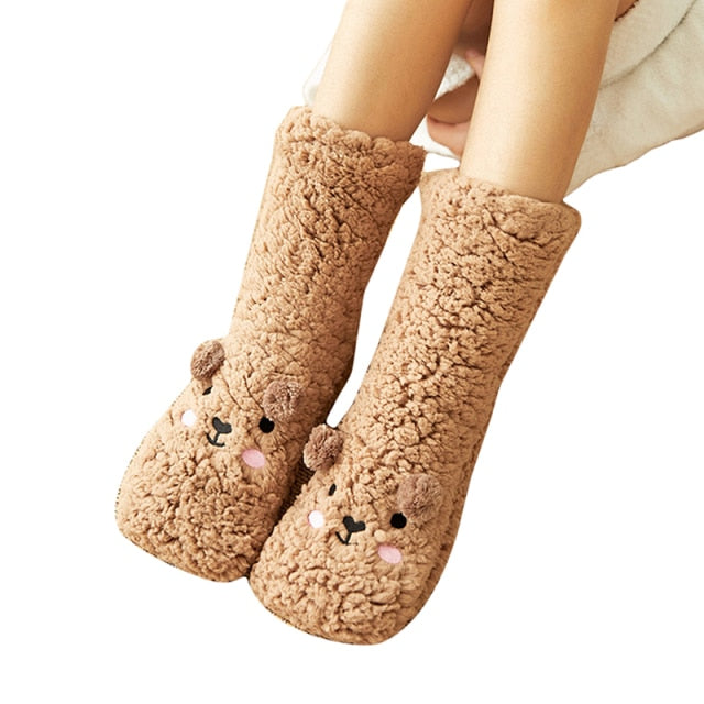 Thick Teddy Velvet Sleep Socks