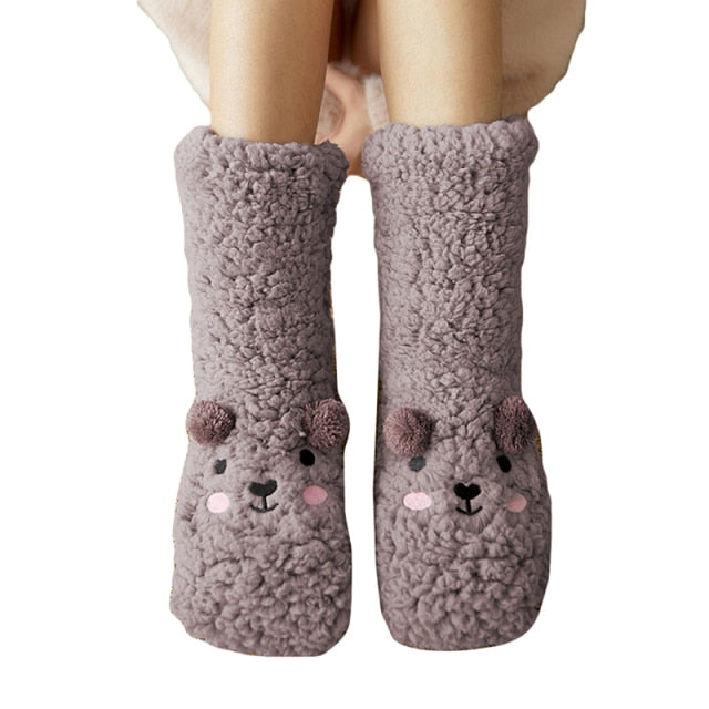 Thick Teddy Velvet Sleep Socks